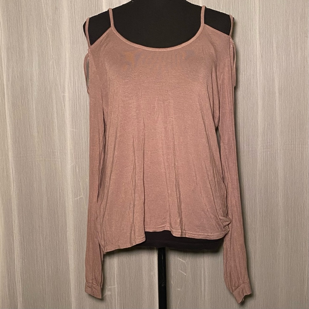 Light Mocha Open Arms Long Sleeve
